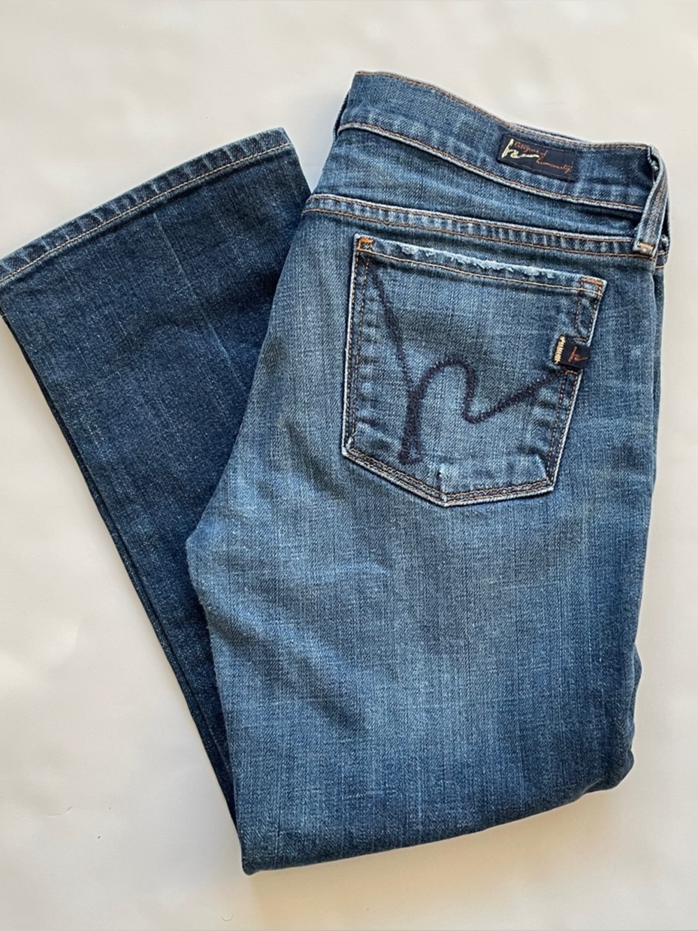 Citizens of Humanity Kelly Stretch Low Rise Cropped Jeans #063 Size 30 Capris